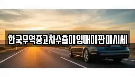 강원 강릉시 박월동 중고차매입 전문 한국무역중고차수출매입매매판매시세