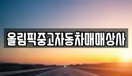 강원 원주시 단계동 중고차매매 전문 올림픽중고자동차매매상사