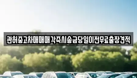 강원 원주시 봉산동 중고차매매 전문 관허중고차매매매각즉시송금당일이전무료출장견적