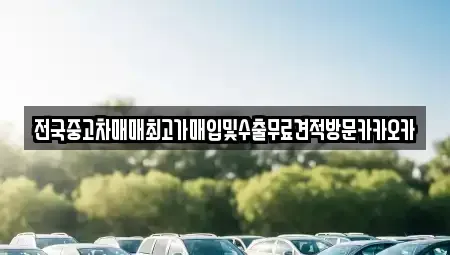 강원 원주시 봉산동 중고차매입 전문 전국중고차매매최고가매입및수출무료견적방문카카오카
