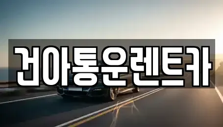강원 정선군 남면 렌트카 전문 건아통운렌트카