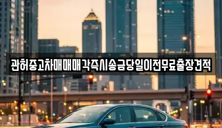 강원 춘천시 사북면 중고차매매 전문 관허중고차매매매각즉시송금당일이전무료출장견적