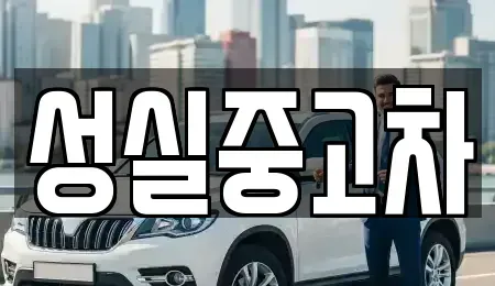 강원특별자치도 속초시 금호동 중고차매매 전문 성실중고차