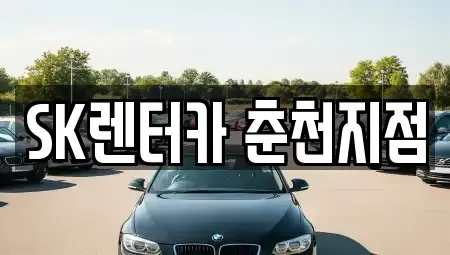 강원특별자치도 춘천시 죽림동 장기렌트카 전문 SK렌터카 춘천지점