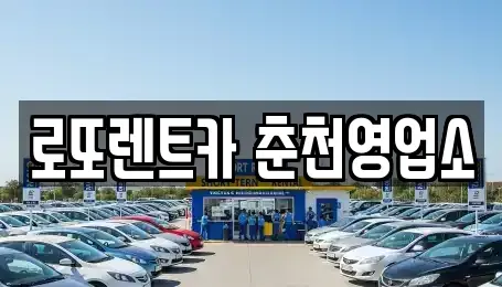 강원특별자치도 춘천시 죽림동 장기렌트카 전문 로또렌트카 춘천영업소
