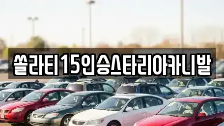 강원특별자치도 횡성군 청일면 렌트카 전문 쏠라티15인승스타리아카니발