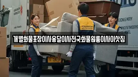 개별화물포장이사용달이사전국화물원룸이사이삿짐