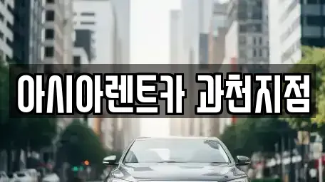 경기 과천시 원문동 단기렌트카 전문 아시아렌트카 과천지점