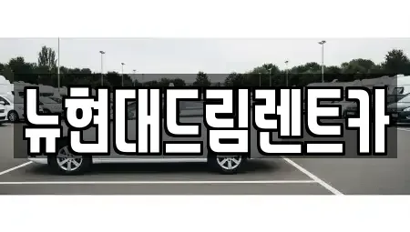 경기 과천시 원문동 렌트카 전문 뉴현대드림렌트카