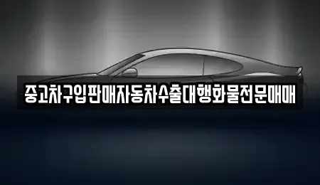 경기 과천시 중앙동 중고차 전문 중고차구입판매자동차수출대행화물전문매매