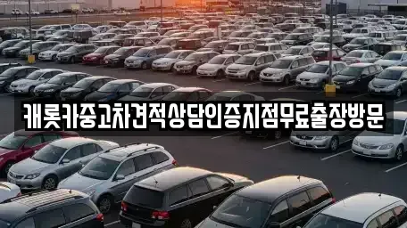 경기 광명시 철산동 중고차 전문 캐롯카중고차견적상담인증지점무료출장방문
