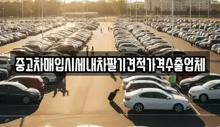 경기 광명시 철산동 중고차매입 전문 중고차매입시세내차팔기견적가격수출업체