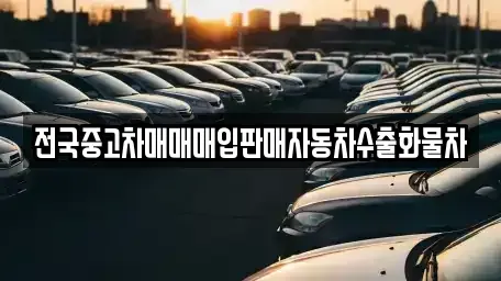 경기 광주시 추자동 중고차 전문 전국중고차매매매입판매자동차수출화물차