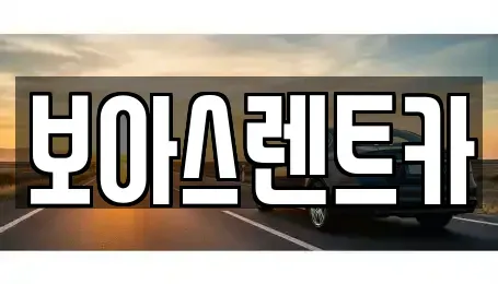 경기 김포시 걸포동 렌트카 전문 보아스렌트카