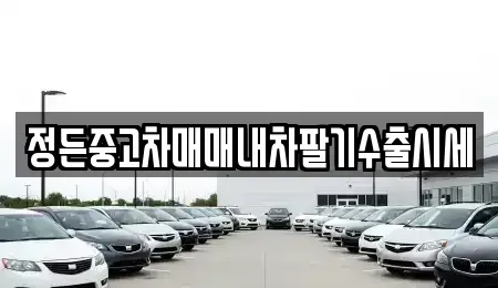 경기 동두천시 광암동 중고차 전문 정든중고차매매내차팔기수출시세