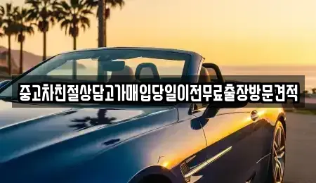 경기 부천시 소사구 송내동 중고차매입 전문 중고차친절상담고가매입당일이전무료출장방문견적