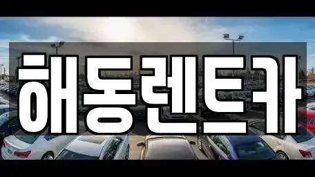 경기 부천시 원미구 역곡동 렌트카 전문 해동렌트카