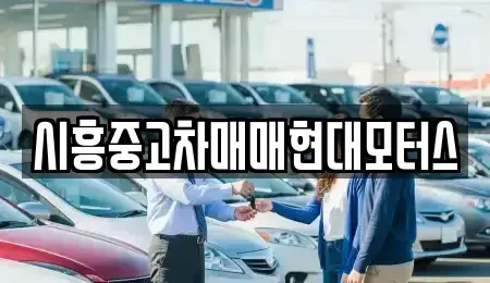 경기 시흥시 조남동 중고차 전문 시흥중고차매매현대모터스