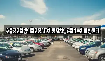 경기 여주시 점동면 중고차 전문 수출중고차법인차고장사고차망자차압류차1톤차매입센터