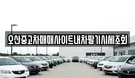 경기 오산시 양산동 중고차매매 전문 오산중고차매매사이트내차팔기시세조회