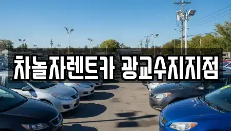 경기 용인시 기흥구 보정동 단기렌트카 전문 차놀자렌트카 광교수지지점