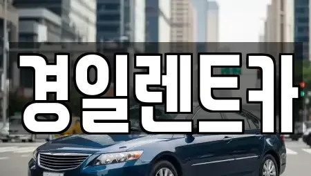 경기 용인시 기흥구 보정동 렌트카 전문 경일렌트카