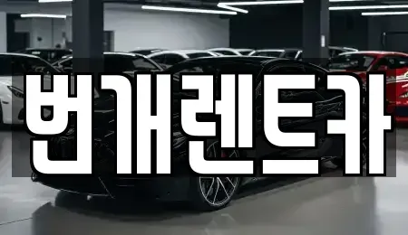 경기 의왕시 오전동 장기렌트카 전문 번개렌트카