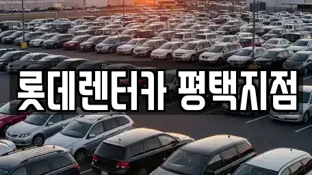 경기 평택시 이충동 렌트카 전문 롯데렌터카 평택지점