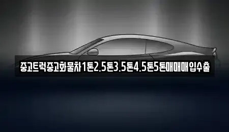 경기 포천시 설운동 중고차매입 전문 중고트럭중고화물차1톤2.5톤3.5톤4.5톤5톤매매매입수출