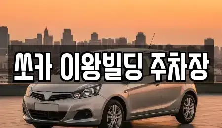 경기 포천시 일동면 렌트카 전문 쏘카 이왕빌딩 주차장