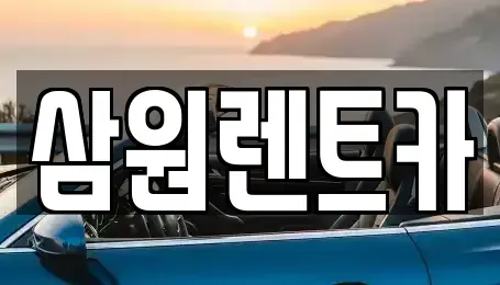 경기 하남시 하산곡동 렌트카 전문 삼원렌트카