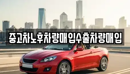 경기도 고양시 일산동구 중산동 중고차매입 전문 중고차노후차량매입수출차량매입