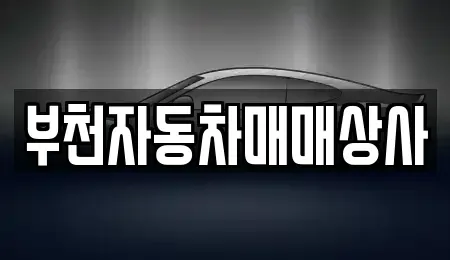 경기도 부천시 소사구 심곡본동 중고차 전문 부천자동차매매상사