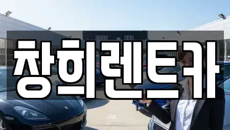 경기도 수원시 장안구 하광교동 렌트카 전문 창희렌트카