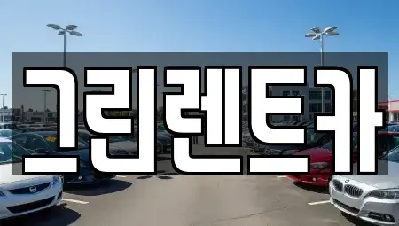 경기도 안산시 상록구 렌트카 전문 그린렌트카