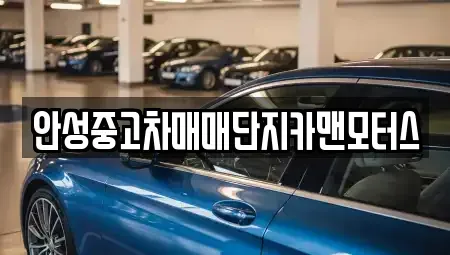 경기도 안성시 보개면 중고차 전문 안성중고차매매단지카맨모터스