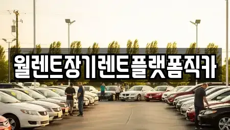 경기도 안성시 원곡면 장기렌트카 전문 월렌트장기렌트플랫폼직카