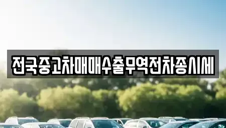 경기도 오산시 은계동 중고차매매 전문 전국중고차매매수출무역전차종시세