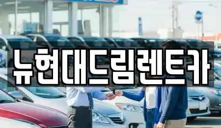 경기도 이천시 관고동 렌트카 전문 뉴현대드림렌트카