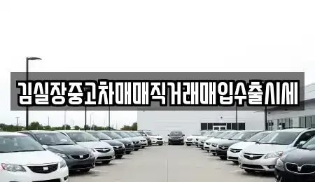 경기도 파주시 적성면 중고차매매 전문 김실장중고차매매직거래매입수출시세