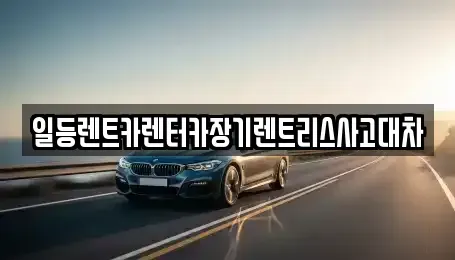 경기도 화성시 새솔동 장기렌트카 전문 일등렌트카렌터카장기렌트리스사고대차