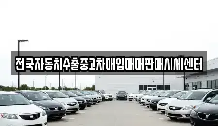 경기도 화성시 오산동 중고차매입 전문 전국자동차수출중고차매입매매판매시세센터