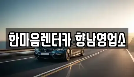 경기도 화성시 팔탄면 렌트카 전문 한마음렌터카 향남영업소