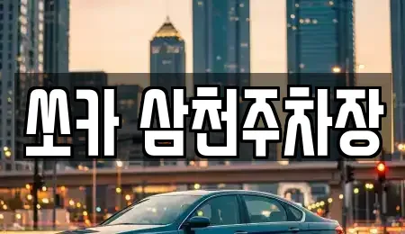 경남 밀양시 활성동 렌트카 전문 쏘카 삼천주차장