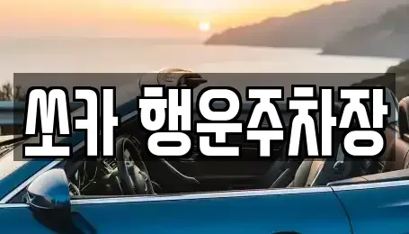 경남 밀양시 활성동 렌트카 전문 쏘카 행운주차장