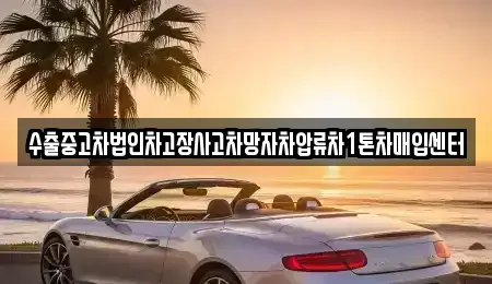 경남 양산시 물금읍 중고차매입 전문 수출중고차법인차고장사고차망자차압류차1톤차매입센터