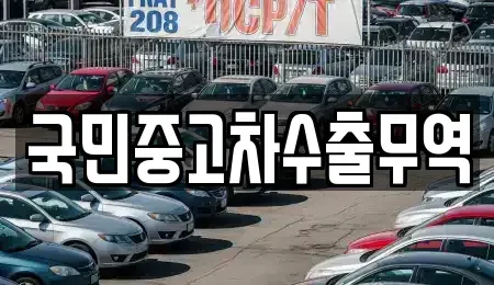 경남 진주시 주약동 중고차매매 전문 국민중고차수출무역