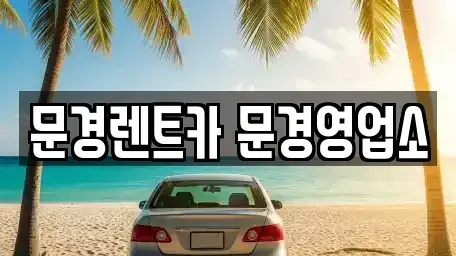경북 문경시 윤직동 렌트카 전문 문경렌트카 문경영업소