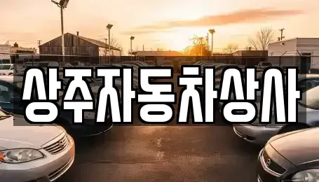 경북 상주시 복룡동 중고차 전문 상주자동차상사