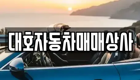 경북 상주시 화산동 중고차 전문 대호자동차매매상사